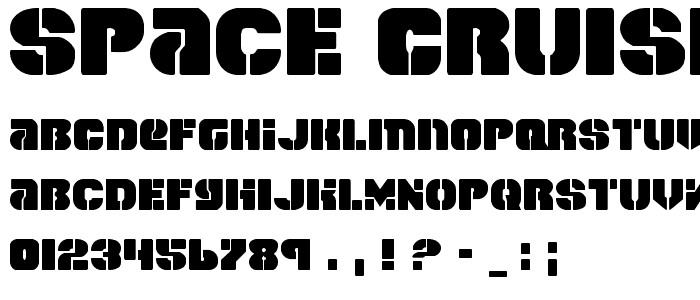 Space Cruiser font